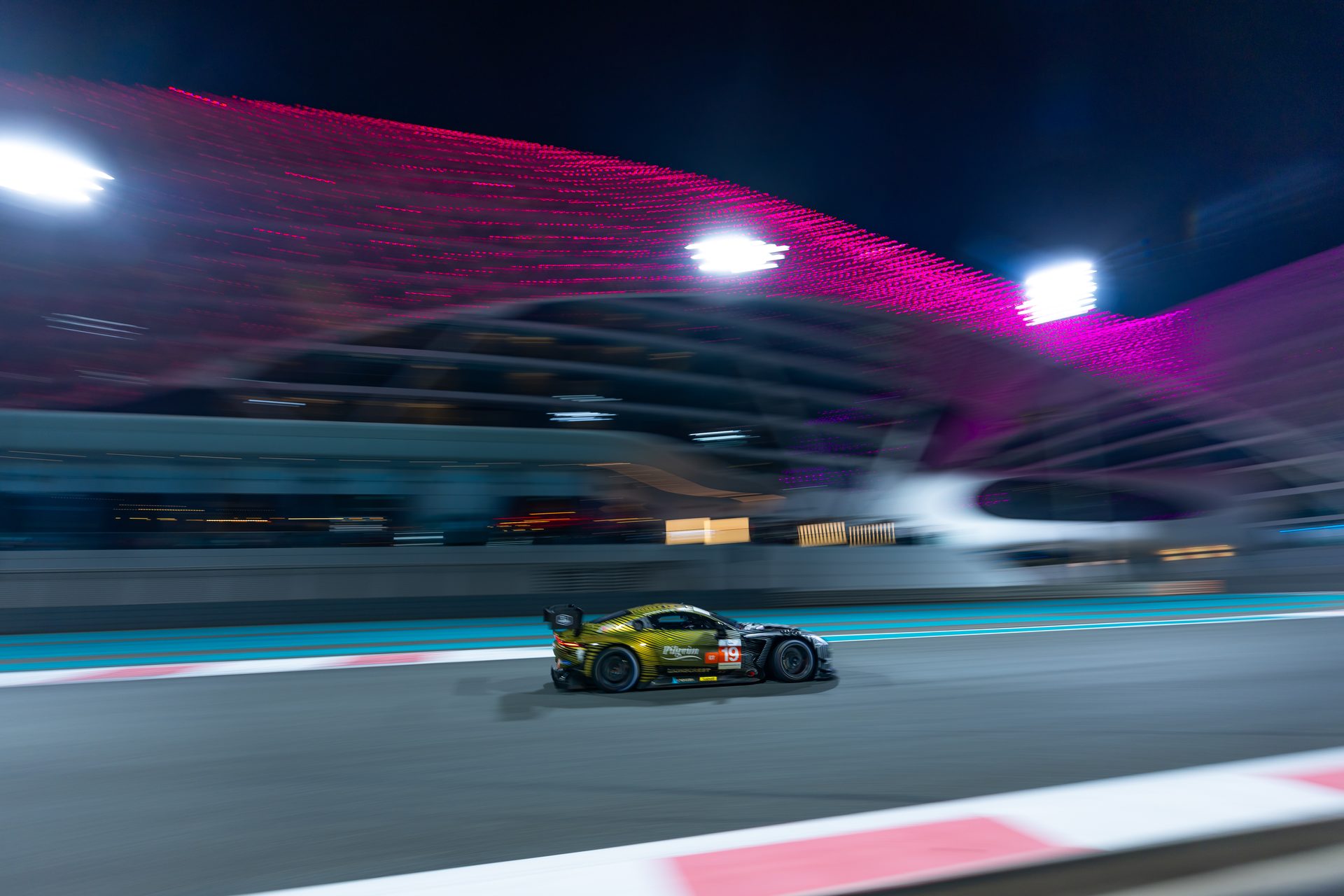 Blackthorn Racing endurance race at night